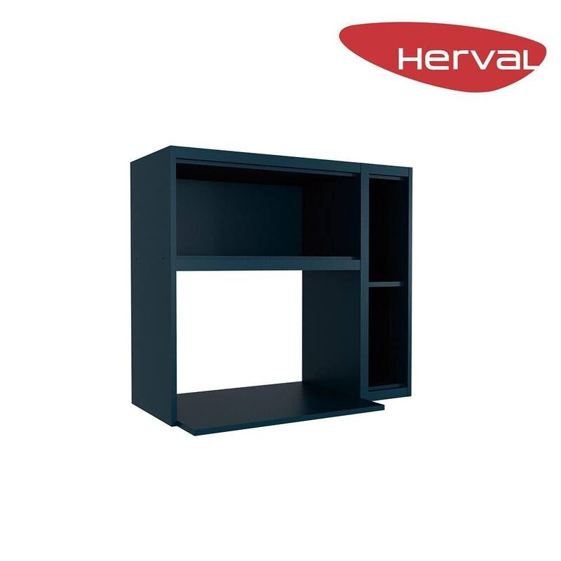 Armário Aéreo para Micro-ondas MDF Herval Viana, Azul Orion, 61,5